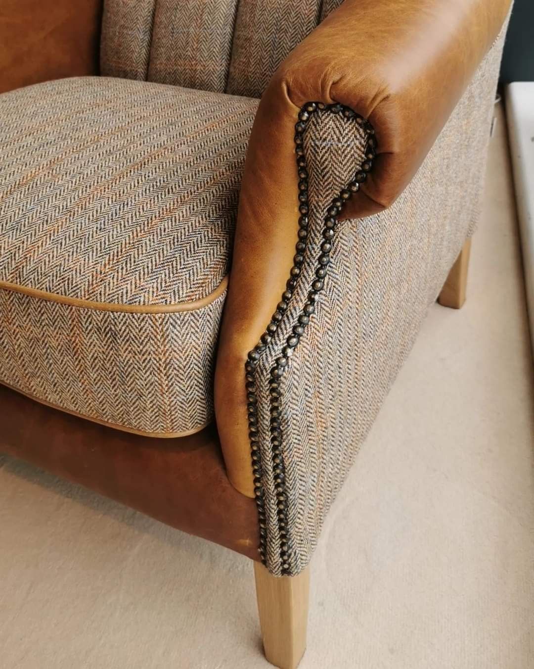 leather-armchair-fabric-trim-detail