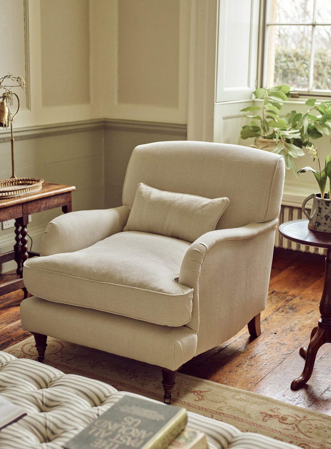 neutral-fabric-armchair-upholstery